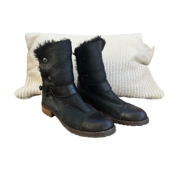 Matt Bernson Tundra Womens Booots Size 7.5 Black Leather - Picture 1 of 10